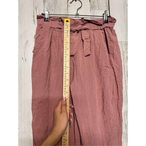 Ambiance Womens comfortable relaxed paper bag pants Size small - Picture 9 of 11